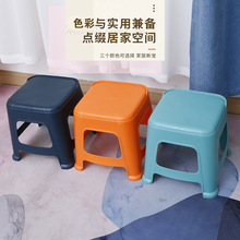 现货供应儿童塑料凳  简约家用板凳成人高凳可叠放幼儿小凳子批发