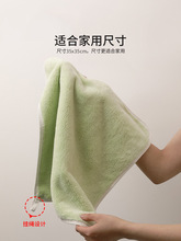 小方巾毛巾挂式吸水厚非纯棉全棉儿童宝宝洗脸擦手巾家用女正方形