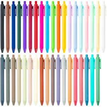 小清新喷胶笔按动塑料笔可印刷logo创意糖果色学生按压圆珠笔批发