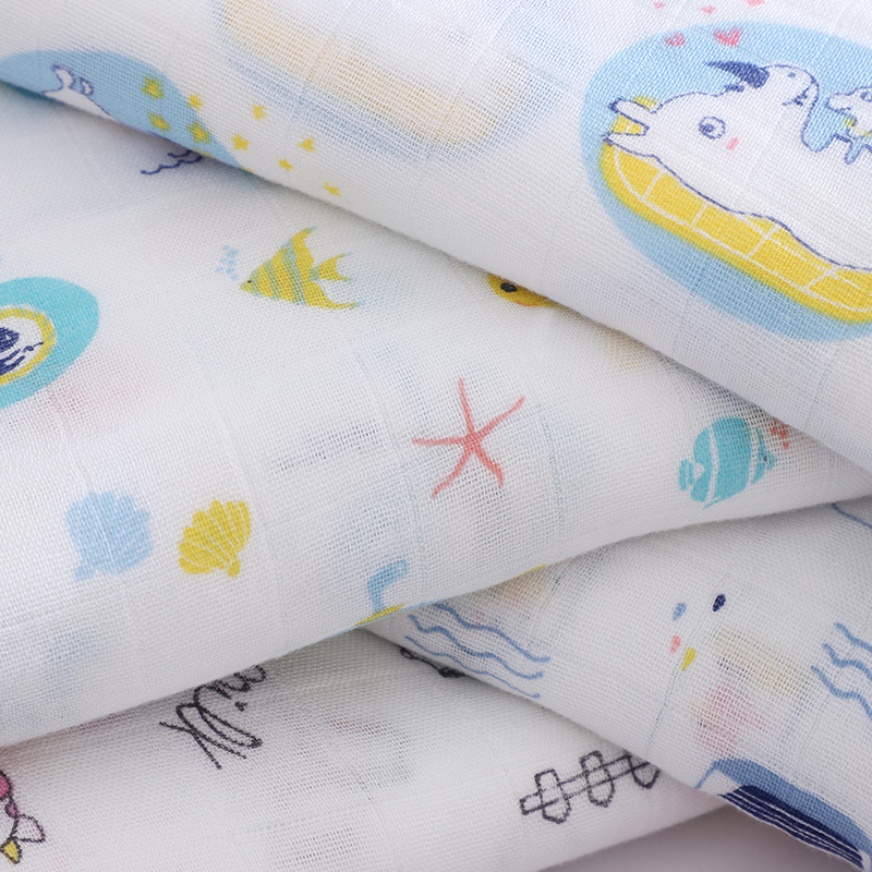 Spot Gauze Scarf Baby Wrapping Blanket Cotton Blanket Double Muslin Newborn Swaddling Towel Summer Blanket