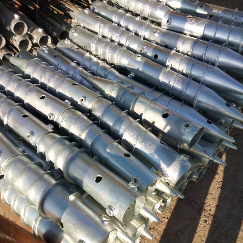 园林木栈道地螺丝批发地锚桩水泥预埋钢桩太阳能光伏支架绞龙地桩