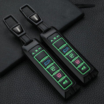 适用魏牌摩卡钥匙套拿铁dht魏派玛奇朵长城wey金属vv6车真皮包壳