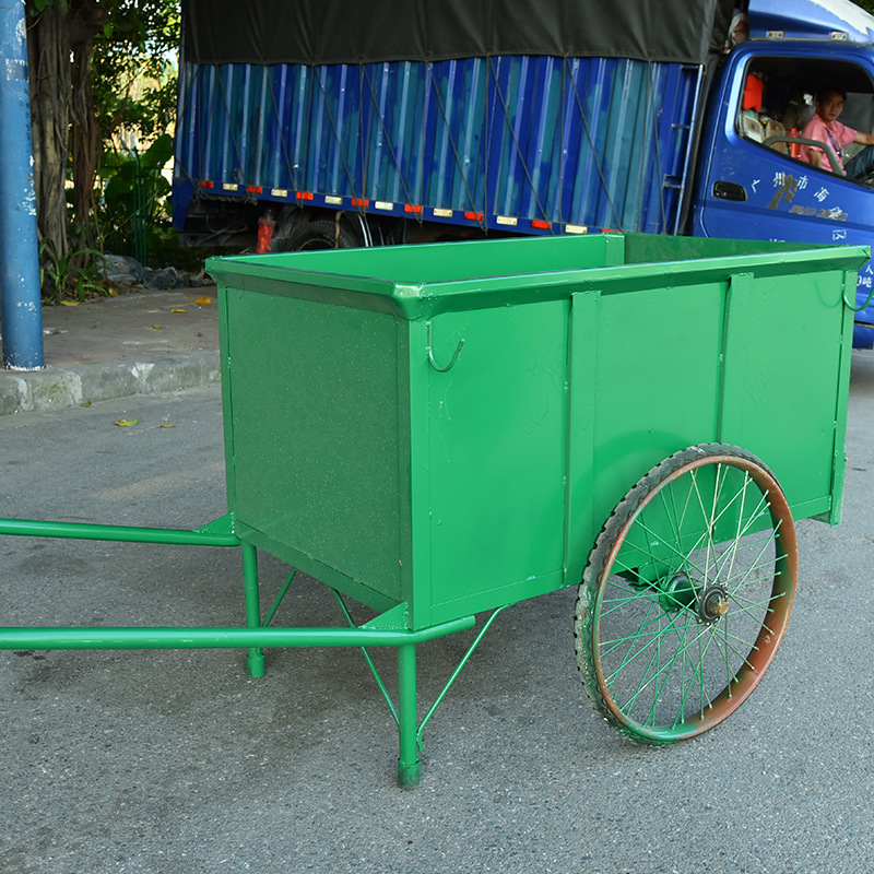 户外铁质人力手推环卫清洁保洁垃圾车小区物业公园垃圾箱清运加厚