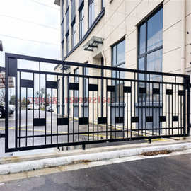 厂家定制新款户外栏杆 别墅庭院焊接围墙花园铁艺护栏厂区围挡