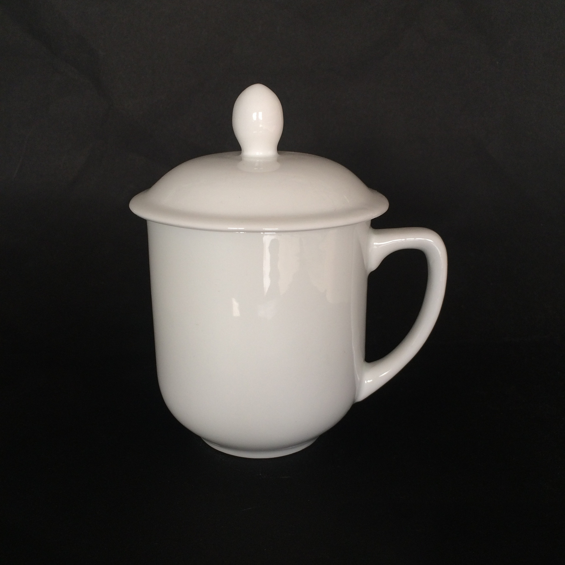 骨瓷会议盖杯 酒店办公水杯定制公司logo 骨瓷茶杯带盖马克杯定制