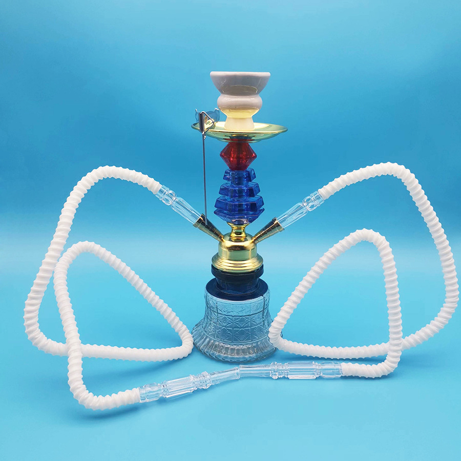 阿拉伯水烟壶单双管小号玻璃瓶水烟壶套装hookah shisha软管配件