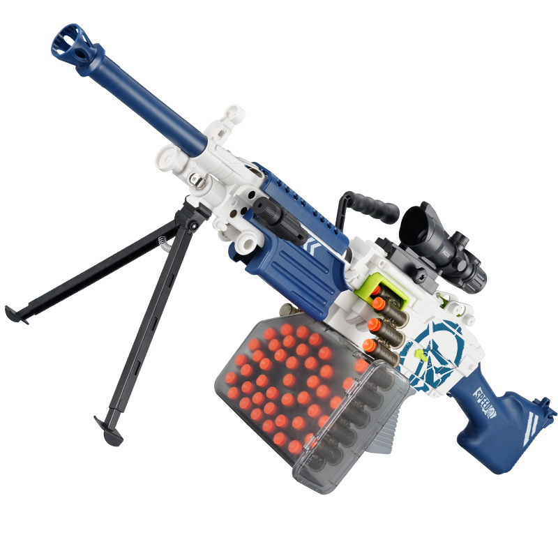 M249 Children's Large Pineapple Soft Bullet Gun Electric Continuous Hair Boy Toy Gatling AMT M416