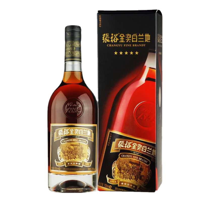 金奖白兰地 五星级40度700mi*6瓶整箱 礼盒装送礼家宴洋酒蒸馏酒