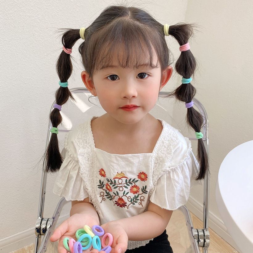 Children's Hair String Rubber Band Does Not Hurt Hair Elastic Good Towel Ring Cute Good-looking Small Hair Ring Girl Headband Hair Accessories