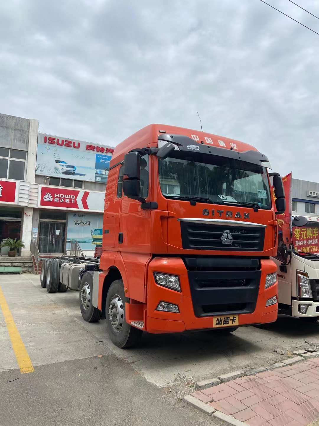 国五不上户汕德卡载货车底盘460马力曼机可出口