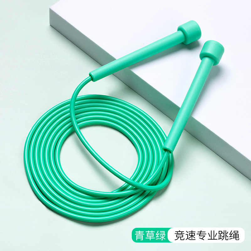 PVC Racing Non-Slip Skipping Rope Fitness Sports Professional Rope for High School Entrance Exam Children's Pen Rod Skipping Rope Elementary School Student Exam