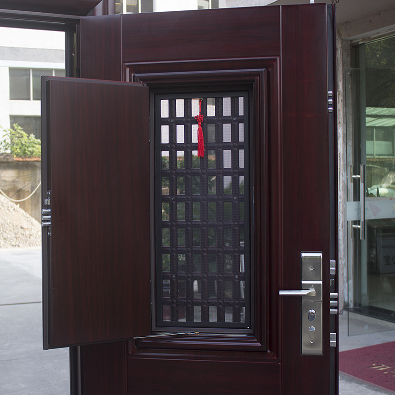 防盗门家用门房间门中门改装通风窗进户外开门钢质室内入户门