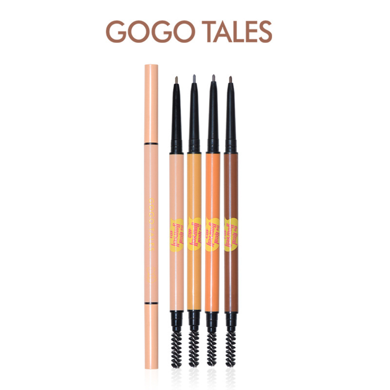 Gogotales Gogo Dance Double Thin Head Eyebrow Pencil Durable Waterproof and Sweatproof Discoloration Resistant Wild Eyebrow Powder Female Gt374