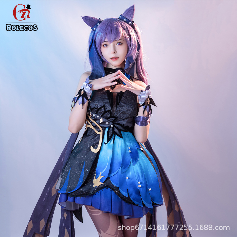 原神红毹婵娟云堇cos服和风可爱洛丽塔裙子cosplay游戏动漫服装女