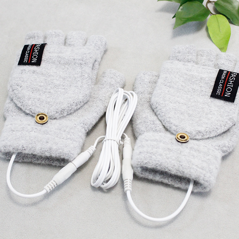 Usb Touch Screen Warm Heating Gloves Heating Gloves Electrically Heated Gloves Electric Heating Gloves Winter Warm Flip Gloves