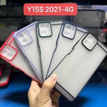 适用VIVO型号Y15S 2021-4G三节套肤感手机壳非洲传音横纹保护套