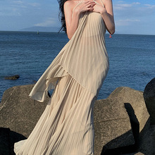海边度假长裙氛围拍照女神穿搭大摆飘逸仙气套装仙女范沙滩裙