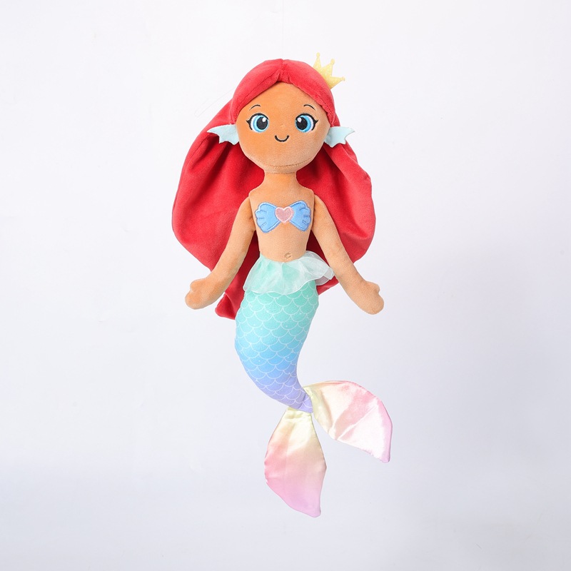 Cross-Border New Mermaid Plush Toy Mermaid Plush Ocean Series Cute Mermaid Doll