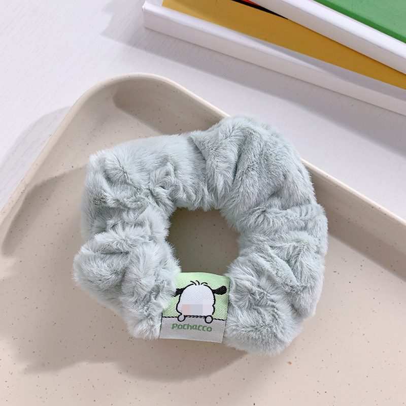 Autumn and Winter New Style Hair Band Cute Furry Donut Cartoon Sweet Large Intestine Ring Girl Heart Hair Tie Hair Rope Hair Rope