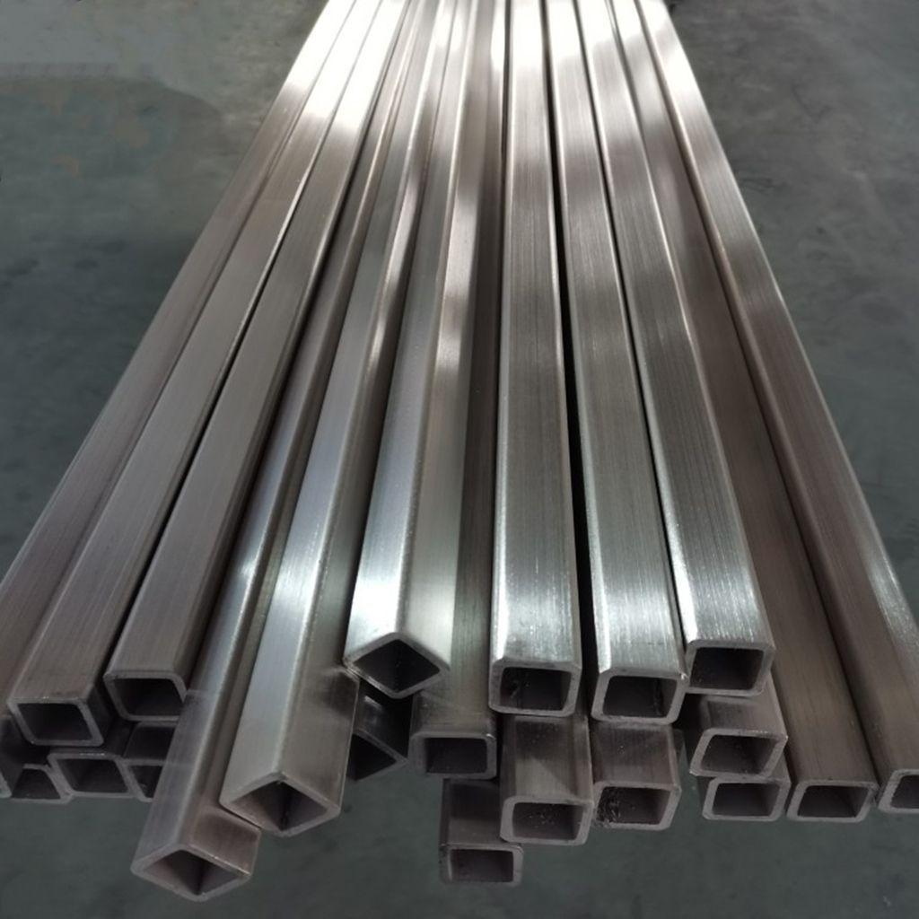 304不锈钢方管拉丝316l方形管光面201方通扁通加厚激光加工