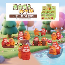 熊出没周边diy潮玩盲盒摆件树脂可爱手工艺品摆件创意文创小摆件