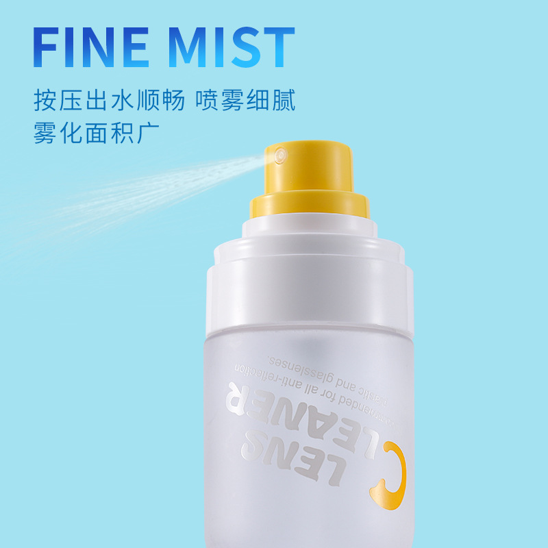 Glasses Cleaning Fluid Factory Printed Logo Glasses Cleaning Water Mobile Phone Cleaning Solution Care Solution Inverted Bottle Cleaning Agent