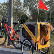 宠物拖骑行旅行自行车单车户外拖车后推车骑车挂车带狗折叠麦太保