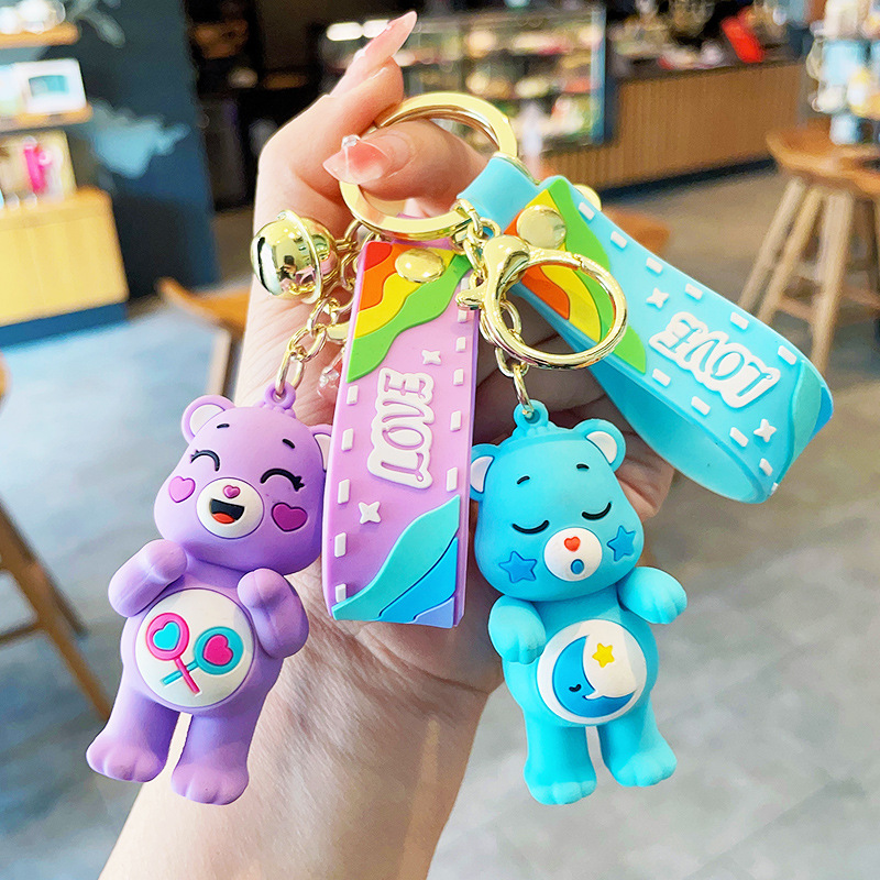 Love Bear Keychain Female Cute Trendy Exquisite Doll Key Chain Bag Pendant Couple Ornaments Gift Wholesale