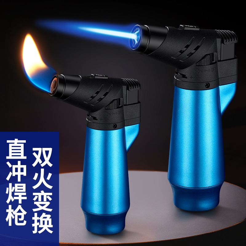 Windproof Lighter Points Moxibustion Moxa Stick Welding Gun Special Igniter Artifact Burning Torch Direct Punching Inflatable Spray Gun Lighter