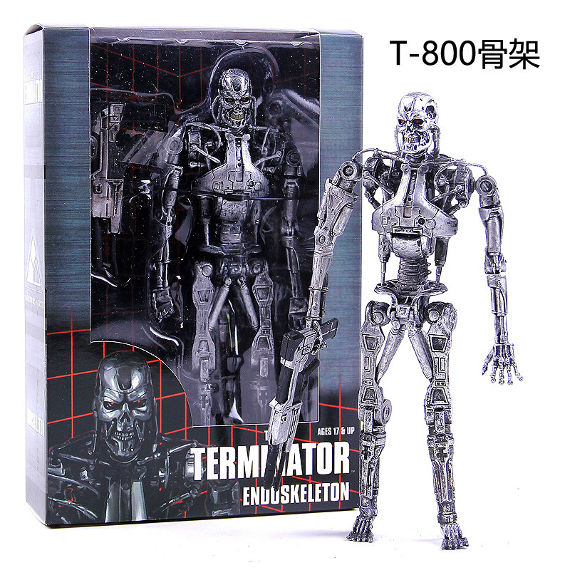 NECA 终结者 T800 骨架 未来战士 T1000机械 手办模型 盒装