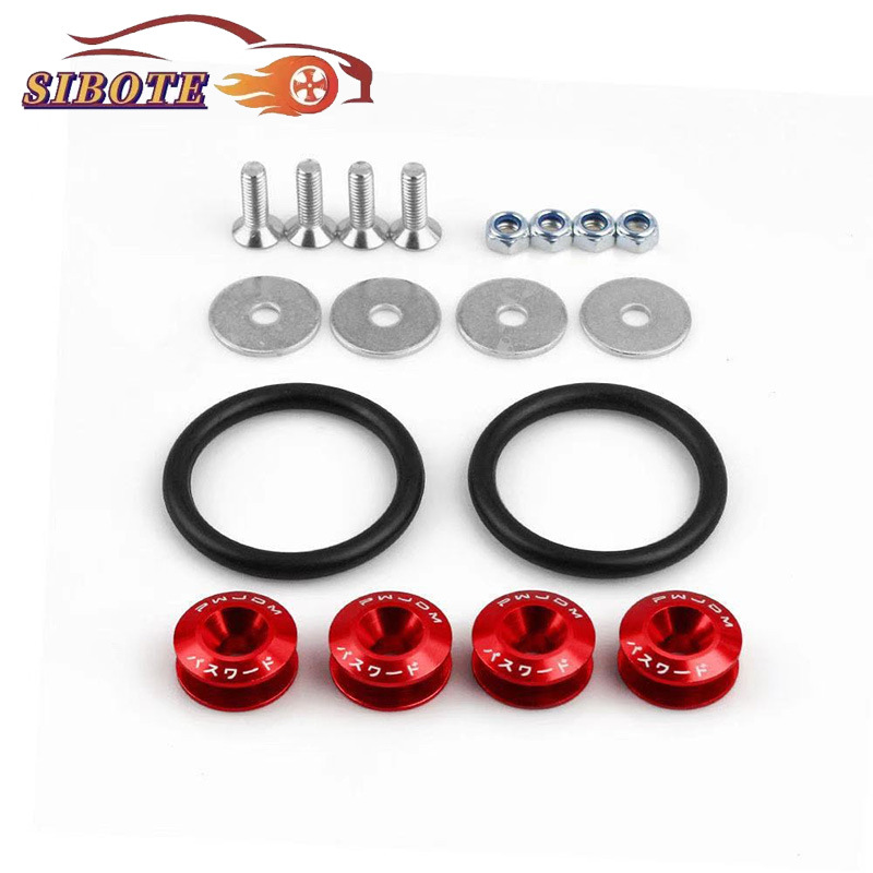 JDM汽车前后杠加固垫圈包围螺丝改装彩色双层垫片扣卡扣通用