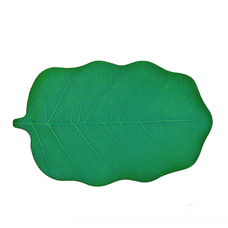 ins style imitate leaves eva printed placemat western-style placemat home decorative waterproof oil-proof non-slip insulation mat table mat