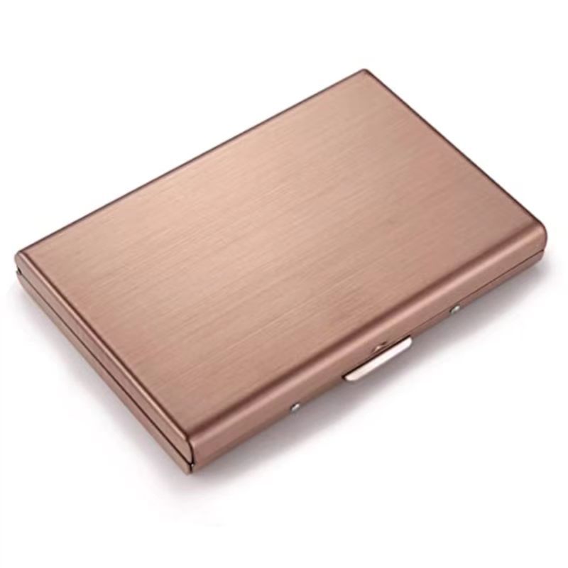 Stainless Steel Card Holder Bank Card Credit Card Box Card Clamp Metal Card Bag Expanding Card Holder Business Card Case Anti-Theft Card Swiping Bag