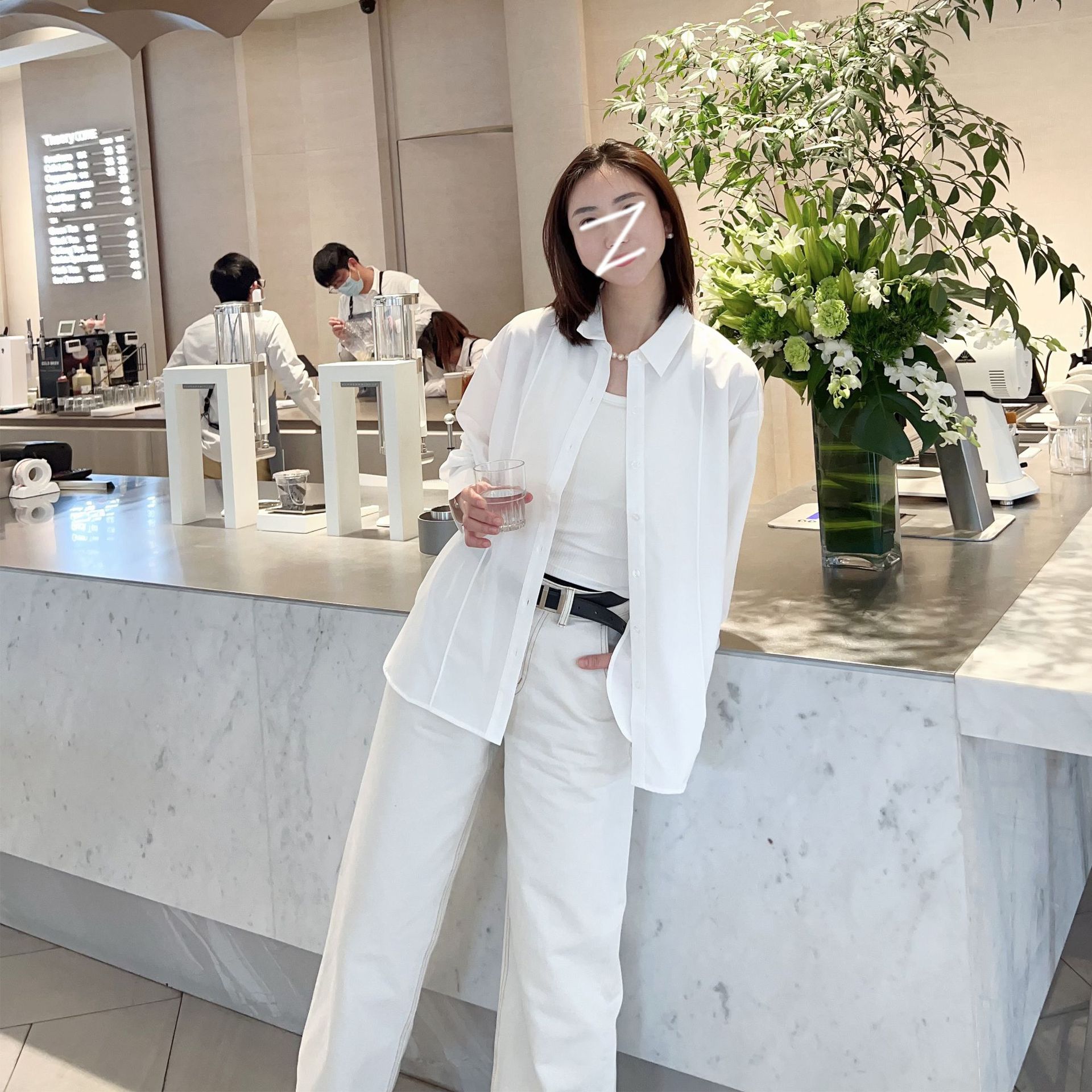 免烫舒爽篙档兰精莫代尔显瘦宽松版长袖衬衫上衣女衬衣-阿里巴巴