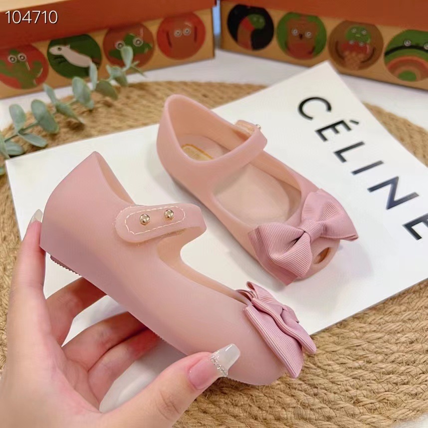 梅丽莎童鞋女童凉鞋mini melissa迷你蝴蝶结鱼嘴软底单鞋香香鞋女