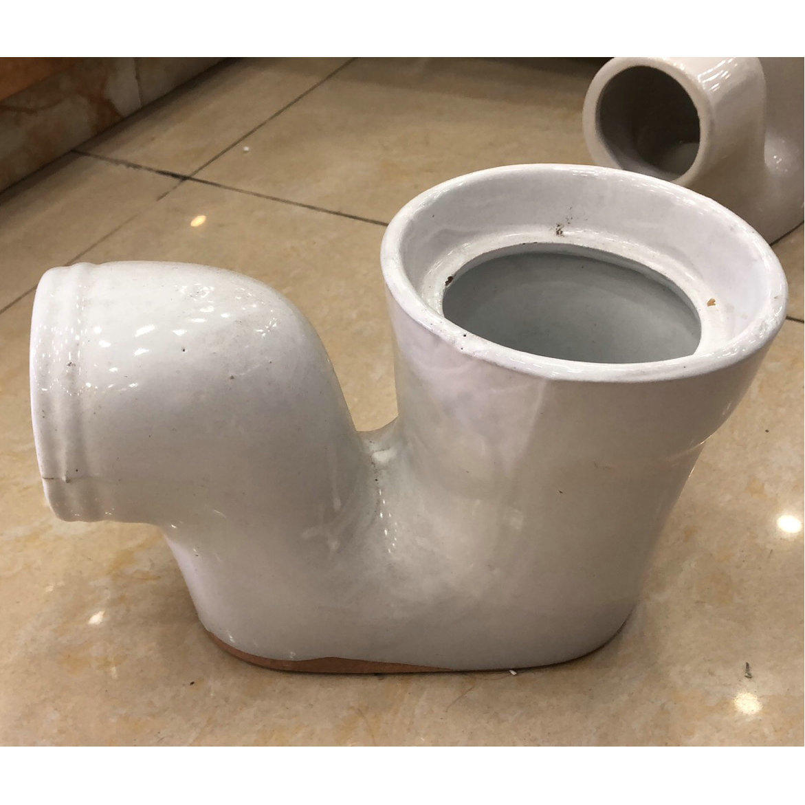 科凡卫浴洁具 蹲便器/大便器存水弯 陶瓷s弯 隔臭弯管