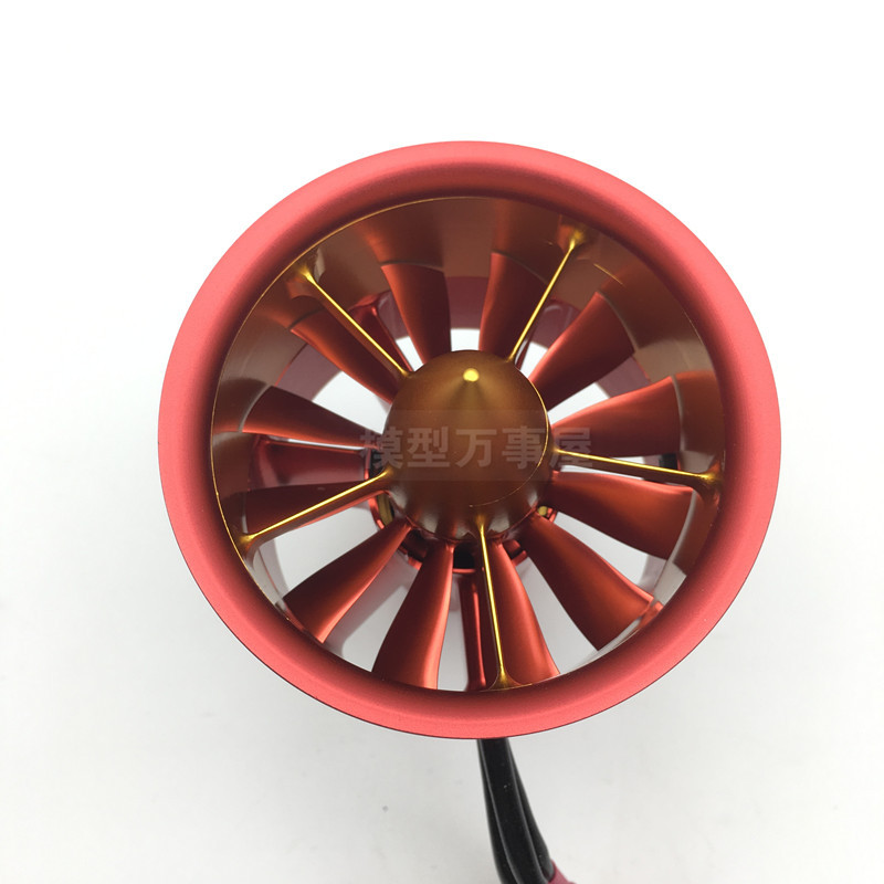 120mm jp涵道全金属暴力风扇正反桨套装12叶edf涡喷12s战斗机动力