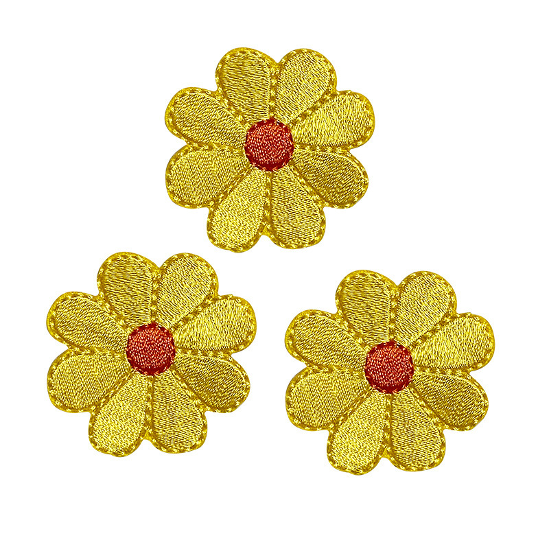 绣花厂服饰辅料花朵刺绣布贴 装饰贴花贴布绣 熨烫布艺衣服补丁贴