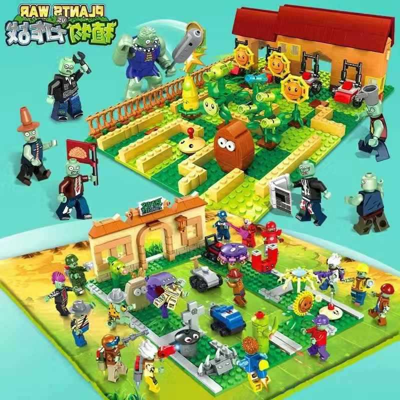 Compatible with Lego Building Blocks Plants Vs Zombies 2 Toy Force Assembling Boy 6 Puzzle Children 12 Years Old Gift