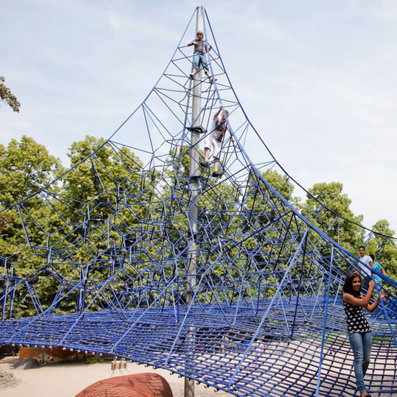 景区大型户外儿童攀爬网小区公园非标游乐设备拓展训练爬网定制