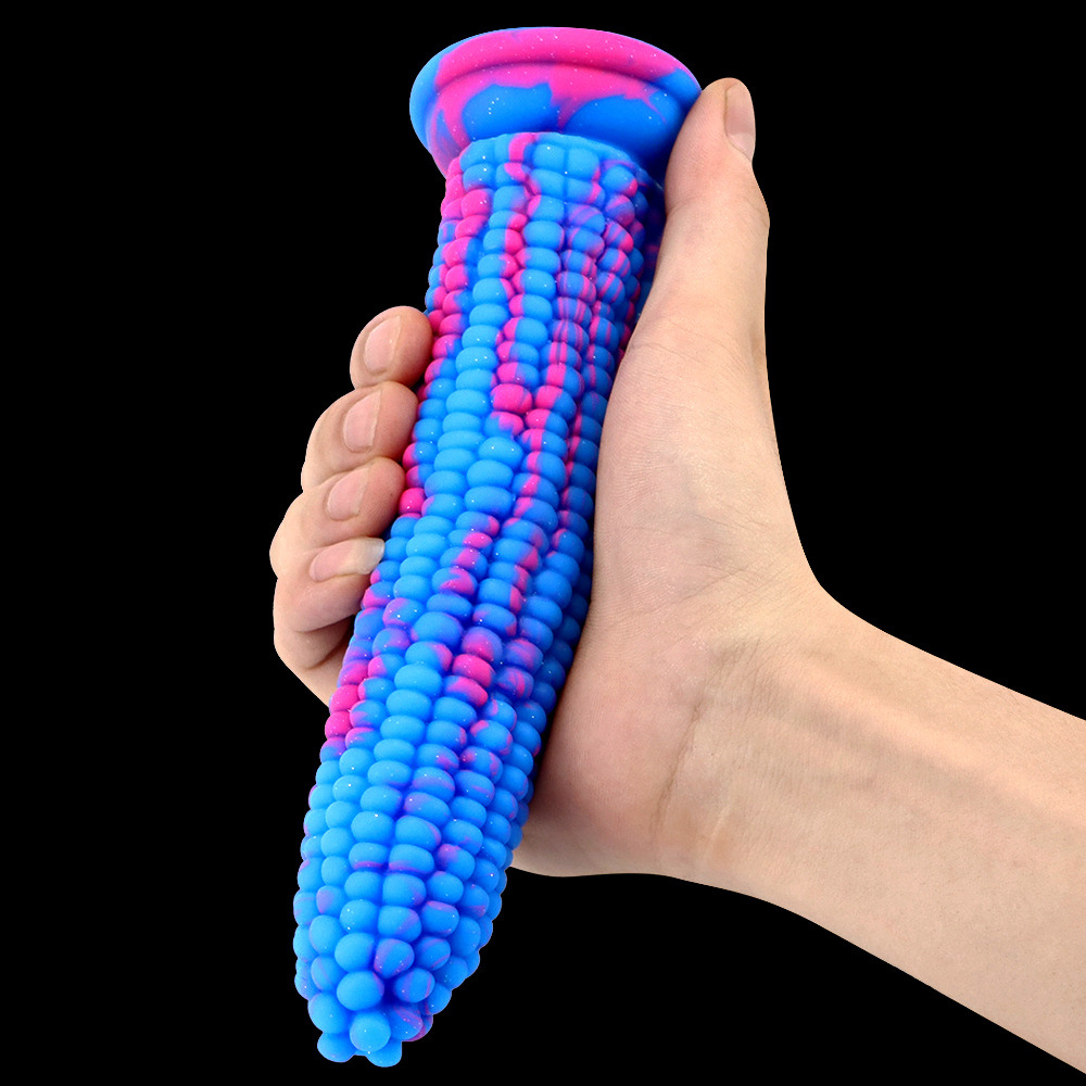 玉米棒硅胶阳具肛塞蔬菜阳具仿真大假阴茎成人用品女用成人性用品