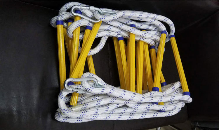 软爬梯树梯高楼逃生安全绳梯消防救生软梯10米防滑环氧树脂登高梯