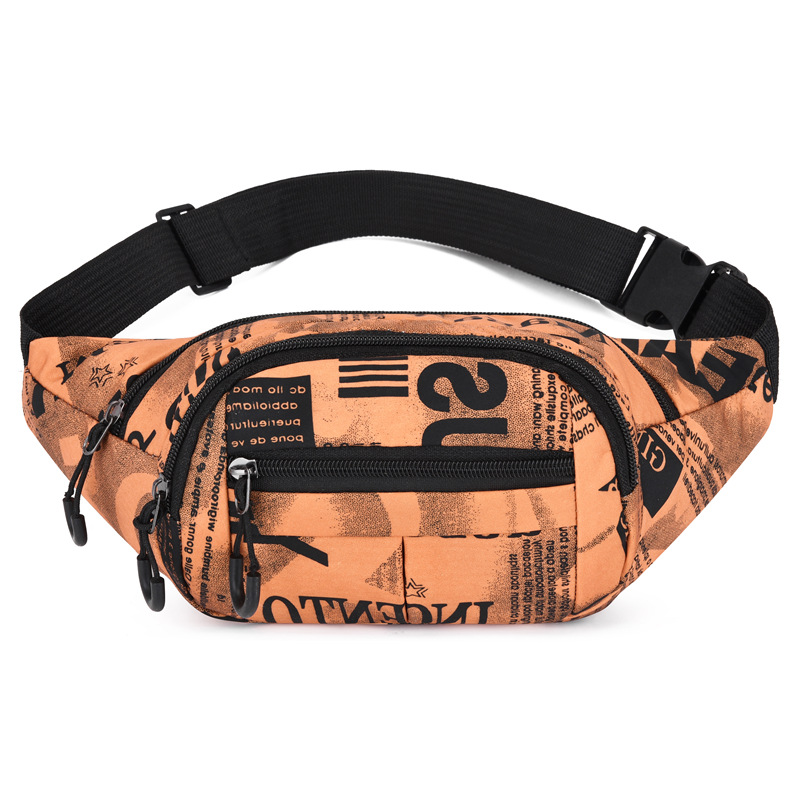 retro chest bag camouflage waist bag shoulder bag nylon men‘s messenger bag outdoor leisure sports waist bag