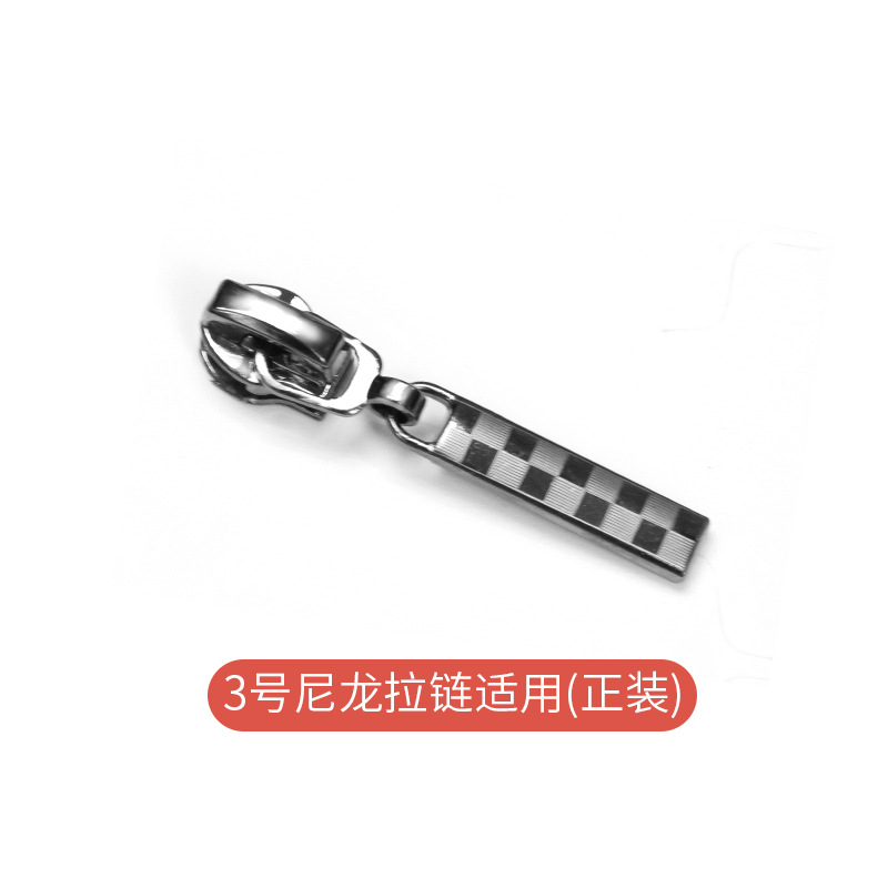 Spot Goods No. 3 No. 5 No. 8 Nylon Metal Resin Gun Color High-End Zipper Head Clothing Accessories Pull Head Wholesale