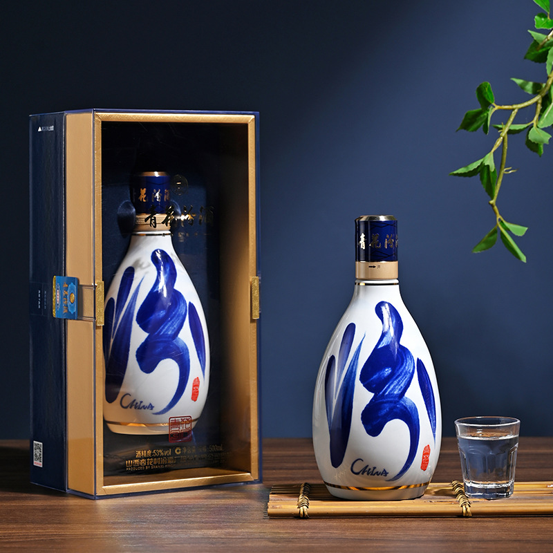 山西杏花村汾酒53度青花30复兴版清香型白酒500ml盒装送礼收藏酒