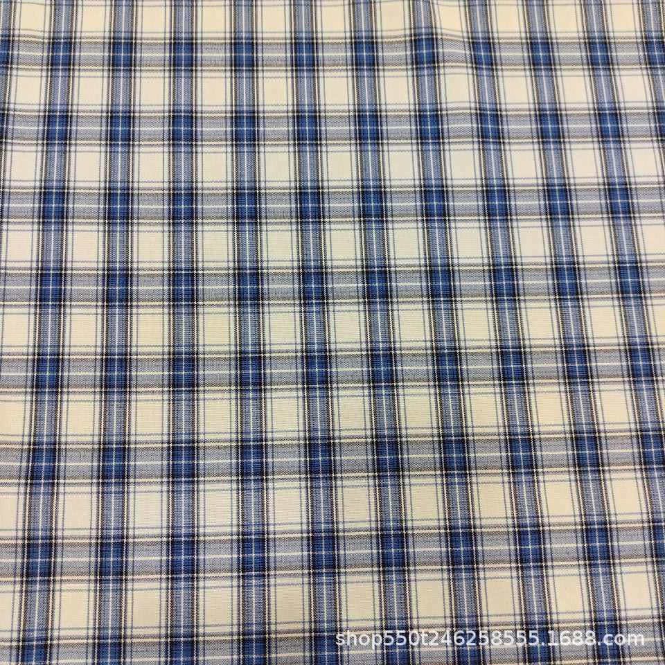 现货tr弹力布平纹色织格子面料jk制服格裙布料春夏西装百褶裙面料