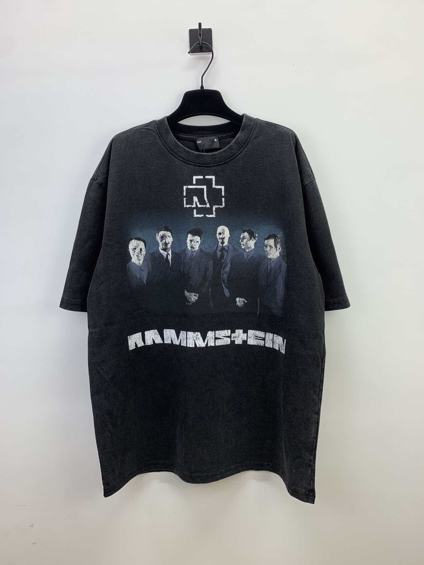 高版本23ss奢潮b家康丽直喷德国战车限量款男女中性os宽松短袖t恤