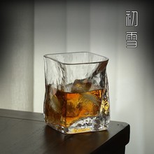 威士忌杯玻璃水晶杯日本洋酒烈酒杯日F式设计师款杯子荒木樱子酒