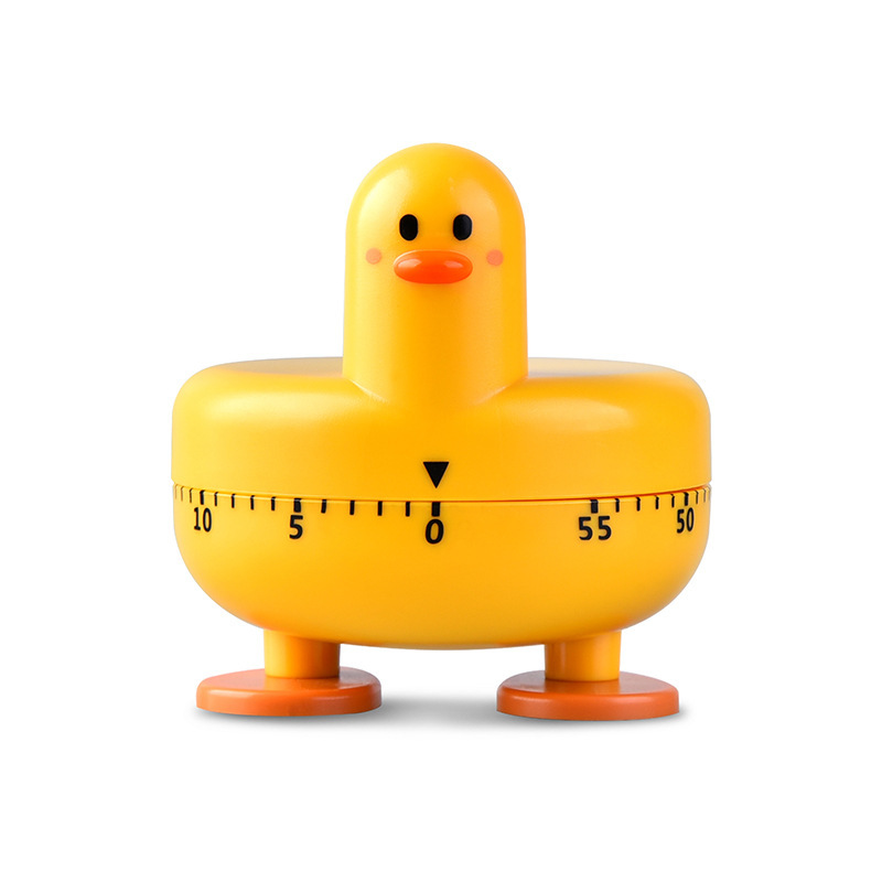 [Factory Direct Sales] Kitchen Mechanical Timer Student Rotating Reminder Cute Duck Timer