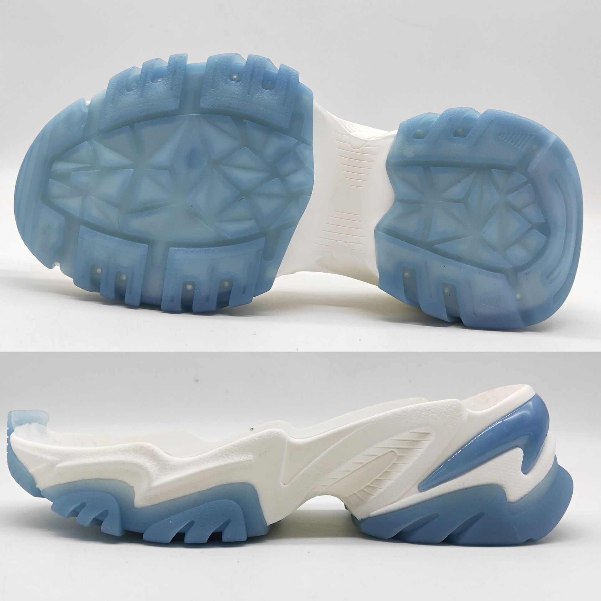 国足厂家直供pu新款吸模鞋底潮鞋弹性高抗震运动休闲底可定色批发